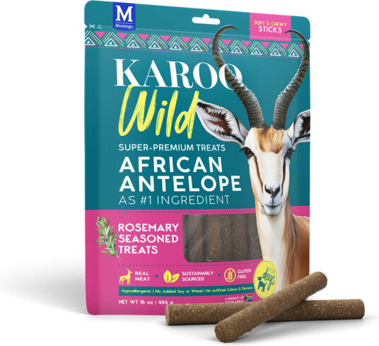 Karoo Wild Tyggepinner Med Rosmarin Og Antilopekjøtt 454 G