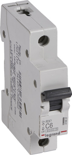 Legrand 12 stk RX³ MCB automatsikring C6 1P 1M 6kA