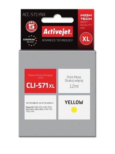 ActiveJet Supreme - Blekkpatron Color-baserte gul ActiveJet Supreme - Blekkpatron Color-baserte gul