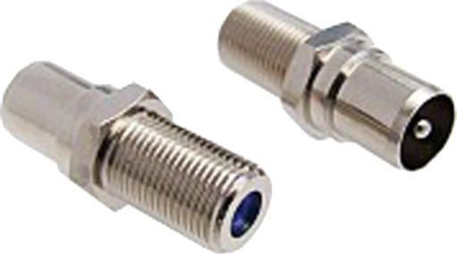 Dkt Triax-adapter, F-kontakt Hunn til IEC Hann Dkt Triax-adapter, F-kontakt Hunn til IEC Hann