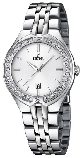 Festina Dameklokke F16867 1 Hvit/Stål Ø33 mm