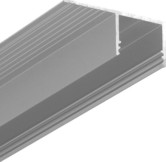 Topmet 2m aluminiumsprofil PLANE14 SIDE BC3   Anodisert innsparkling LED skinne
