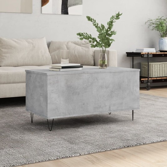 Salongbord betonggrå 90x44,5x45 cm konstruert tre 8721012112872