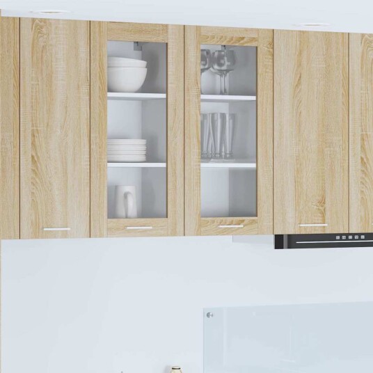  Hengende skap med lagring Riga 2 pcs Sonoma eik 40 x 31 x 80 cm