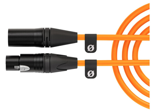 Røde 3m XLR-kabel med han-hun kontakt - Oransje