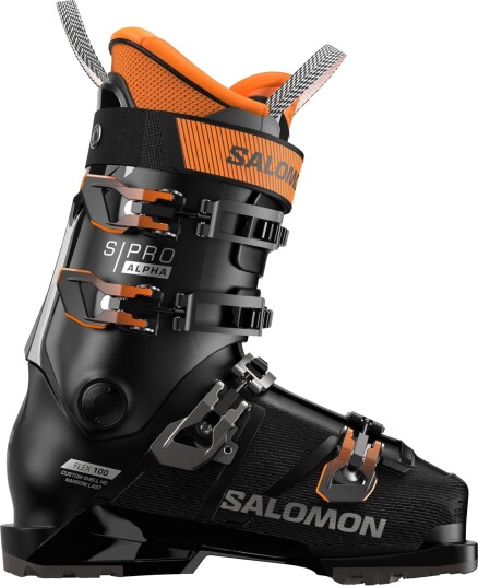 Salomon S/Pro Alpha 100 GW Skistøvler Herre Black/Dark Grey Met./Orange Tiger 29,5 Salomon S/Pro Alpha 100 GW Skistøvler Herre Black/Dark Grey Met./Orange Tiger 29,5