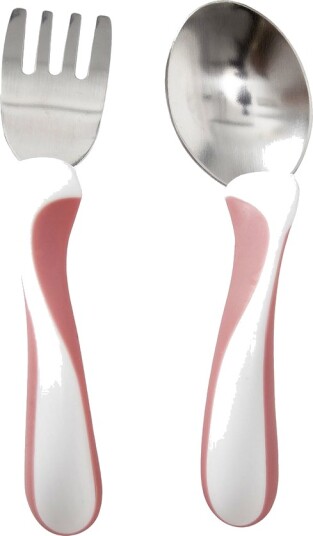 Bambino My First Fork & Spoon Cerise Bambino My First Fork & Spoon Cerise