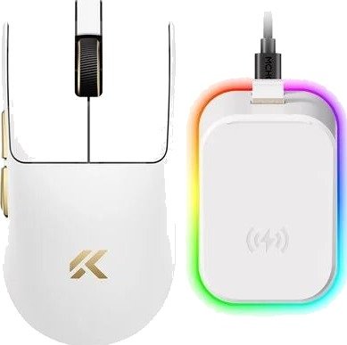 MCHOSE K7 V2 Ultra+ Lightweight Wireless Gamingmus Optisk 6 Knapper Hvit HW-K7V2-15