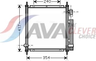 Kondensator, klimaanlegg AVA COOLING SYSTEMS HD5197D