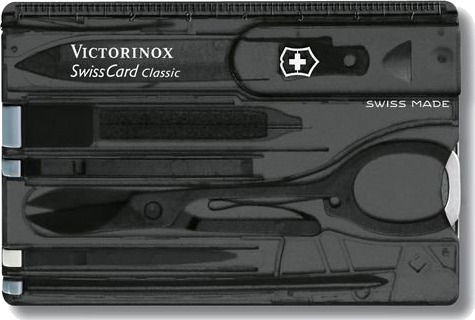 Victorinox Swisscard Classic Multiverktøy med 10 funksjoner, Svart Victorinox Swisscard Classic Multiverktøy med 10 funksjoner, Svart