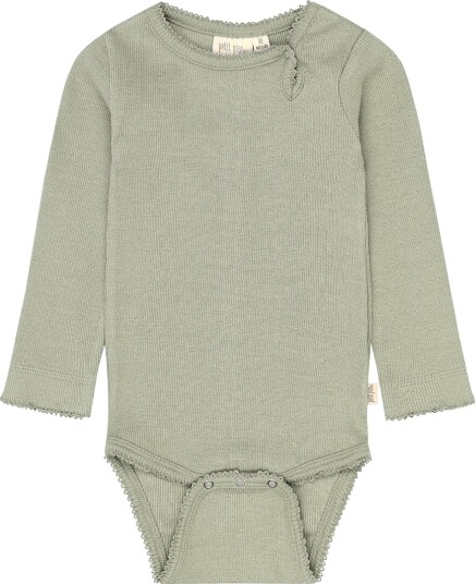 Petit Piao Body I/e - PPSea - Shadow - Petit Piao - 68 - Langermet Body Armygrønn Grønn - 62