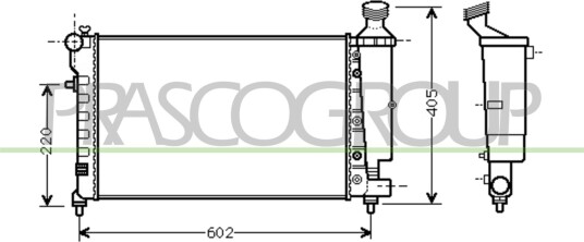 PRASCO CI023R002 Radiator motorkjøling