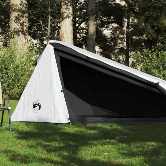 vidaXL telt for camping 1 person hvit blendingsstoff vanntett