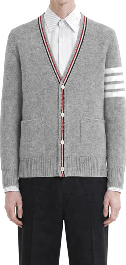 Thom Browne Herre Strikkevarer Grå XL,