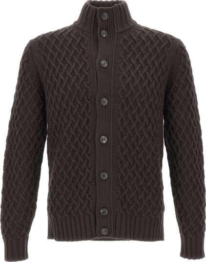 Filippo De Laurentiis Herre Strikkevarer Brun 3XL,