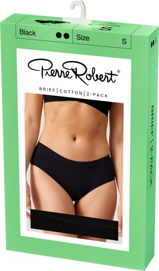 Pierre Robert Brief Cotton X2 Women Black S