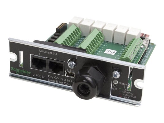 APC Schneider Dry Contact I/O SmartSlot Card - UPS-administrasjonsmodul