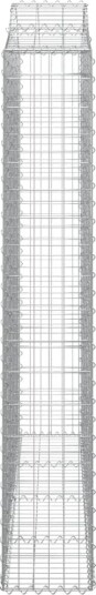 vidaXL Gabionkurver buede 6 stk 200x30x180/200 cm galvanisert jern