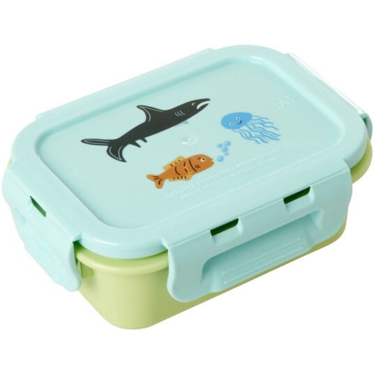 Rice Lunchbox Med Airtight Lid Og Wildlife Print Mint Small Rice Lunchbox Med Airtight Lid Og Wildlife Print Mint Small