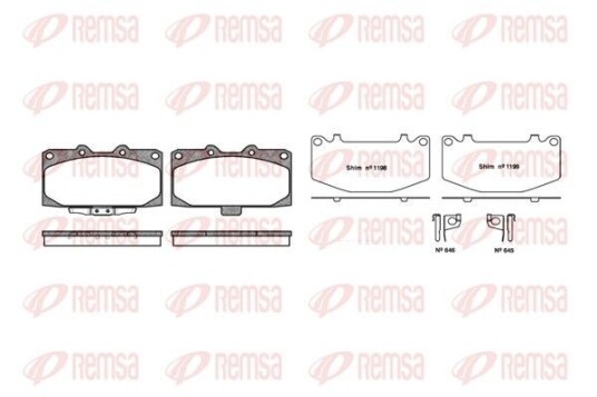 Bremseklosser REMSA 0599.12