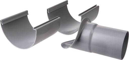 Plastmo tut - justerbar, 11", Ø90mm, grå
