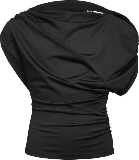 Rosemunde Kids Rkbridget Draped Ss T Shirt   BLACK   140