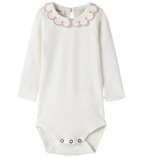 Lil" Atelier Body I/e - Bomull/Lyocell - NbfFundo - Coconut Melk - Lil Atelier - 1½ år (86) - Langermet Body - Hvit