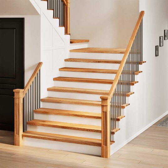  2 Stk Lysebrun 120x30x2cm Heltre Eik