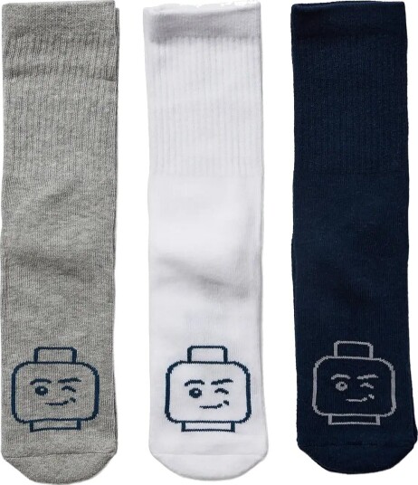 Lego Wear Lwaiko 722 3 Pack Socks. DARK NAVY 28 30