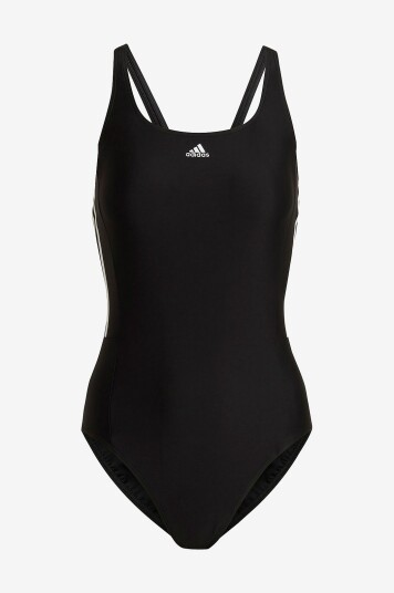 adidas Sport Performance - Badedrakt Mid 3-stripes Swimsuit - Svart adidas Sport Performance - Badedrakt Mid 3-stripes Swimsuit - Svart