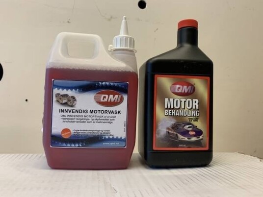 Qmi Motorbehandling m.PTFE 1ltr. + Innvendig Motorvask 1ltr.