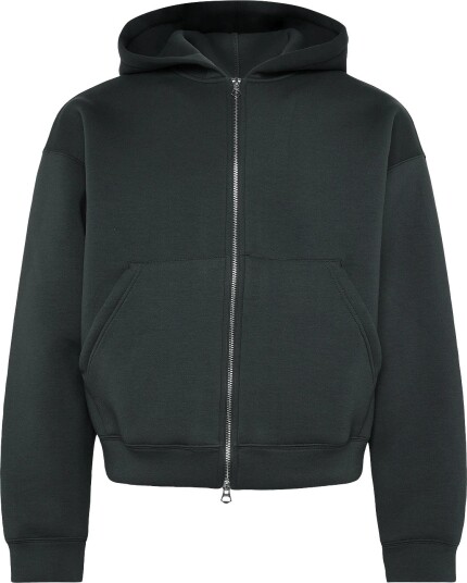 Weekday Simon Scuba Zip Hoodie DARK GREEN XS Weekday Simon Scuba Zip Hoodie DARK GREEN XS