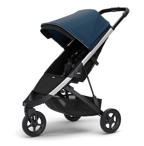 Thule Reisetrille Spring Barnevogn Aluminum/Majolica Blue