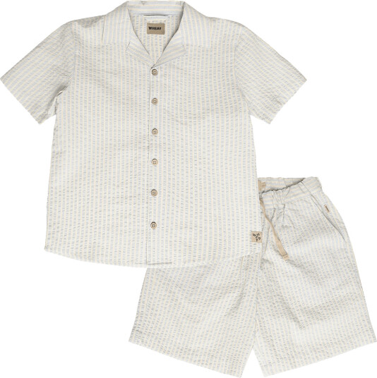 Wheat Set Shirt S/S & Shorts Anker White 110