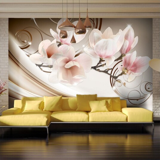 Fototapet Waves Of Magnolia 200x140 - Artgeist sp. z o. o.