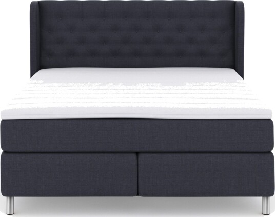 Select No 3 Komplett Sengepakke 180x200 Fast Blå/Metallben