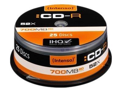 INTENSO 25 x CD-R - 700 MB (80 min) 24x - spindel INTENSO 25 x CD-R - 700 MB (80 min) 24x - spindel