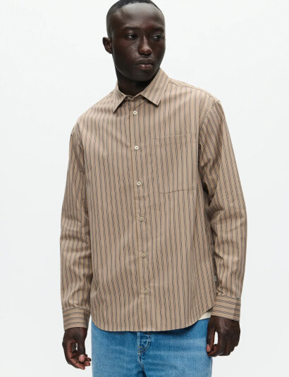 WOOD WOOD Wwnico Shirt 25278 - Beige - M