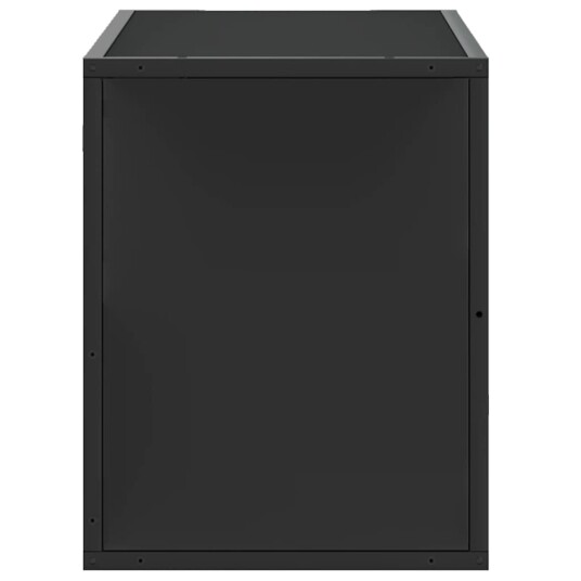 TV-benk svart 80x31x39,5 cm konstruert tre og metall 8721102839832