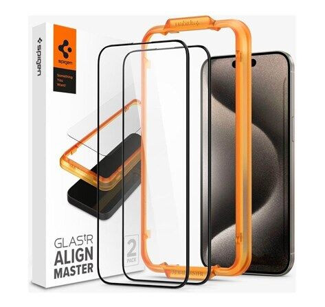 Spigen GLAS.tR AlignMaster - screen protector for mobile phone - full cover