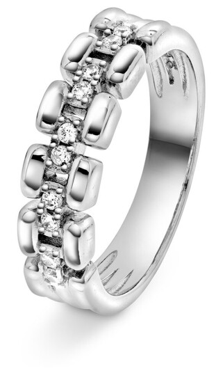 Pan Jewelry Ring i 925 sølv med zirkonia