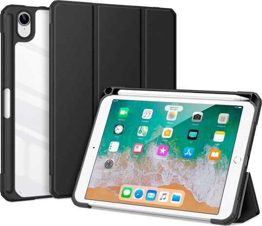 Dux Ducis Toby Armored Deksel iPad Mini 6 2021 8,4" Eco-skinn Svart