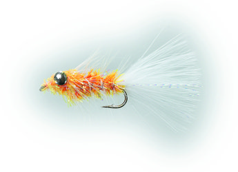 Unique Flies Krystal Wooly Bugger Fluo Orange