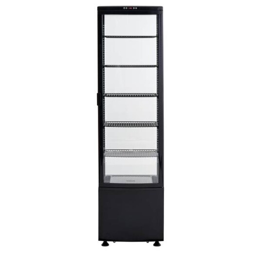 Scandomestic display kjøleskap svart RTC 287 BE