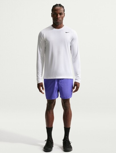 Nike Dri-Fit Long Sleeve Training T-Shirt Hvit XXL
