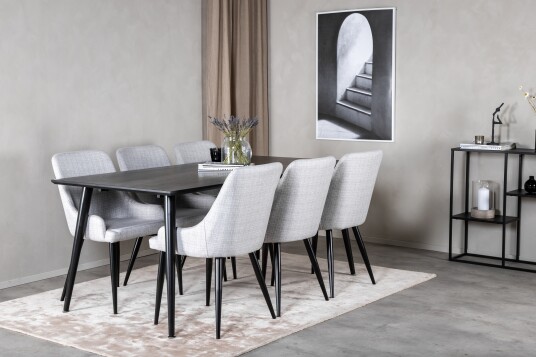 Venture Home Balisa Matgrupp 180 cm + 6 st Ridones Matstolar