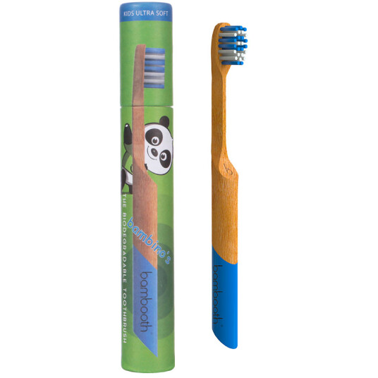 Bamboo Barnetannbørste Bambooth Kids Soft MØRKE BLÅ