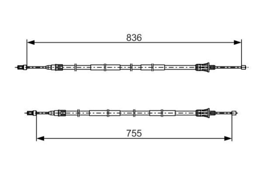 Bremsewire BOSCH 1 987 482 800