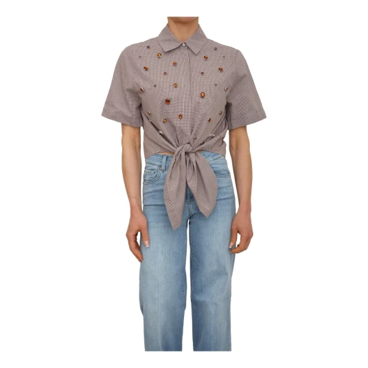 Liu Jo, Dame, Bluser & Skjorter, Brun, XS,