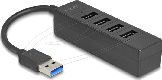 Delock - Hub - 5 Gbps, Usb-A - 4 X Usb 3.2 Gen 1 - Stasjonær